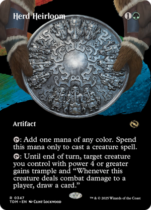 Herd Heirloom (TDM-347) - Tarkir: Dragonstorm: (Showcase) (Borderless) - Poke-Collect