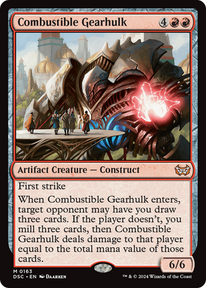 Combustible Gearhulk (DSC-163) - Duskmourn: House of Horror Commander