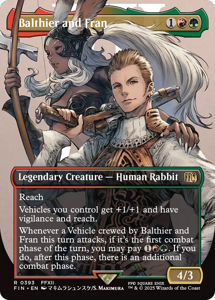 Balthier and Fran (FIN-393) - FINAL FANTASY (Borderless)