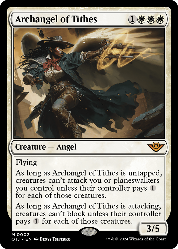 Archangel of Tithes (OTJ-002) - Outlaws of Thunder Junction - Poke-Collect