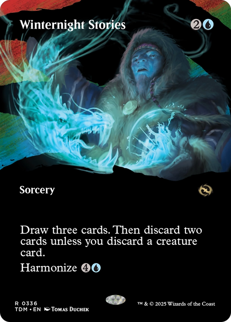 Winternight Stories (TDM-336) - Tarkir: Dragonstorm: (Showcase) (Borderless) Foil