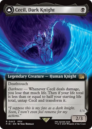 Cecil, Dark Knight // Cecil, Redeemed Paladin (FIN-445) - FINAL FANTASY: (Extended Art) Foil - Poke-Collect