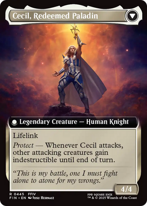 Cecil, Dark Knight // Cecil, Redeemed Paladin (FIN-445) - FINAL FANTASY: (Extended Art) - Poke-Collect