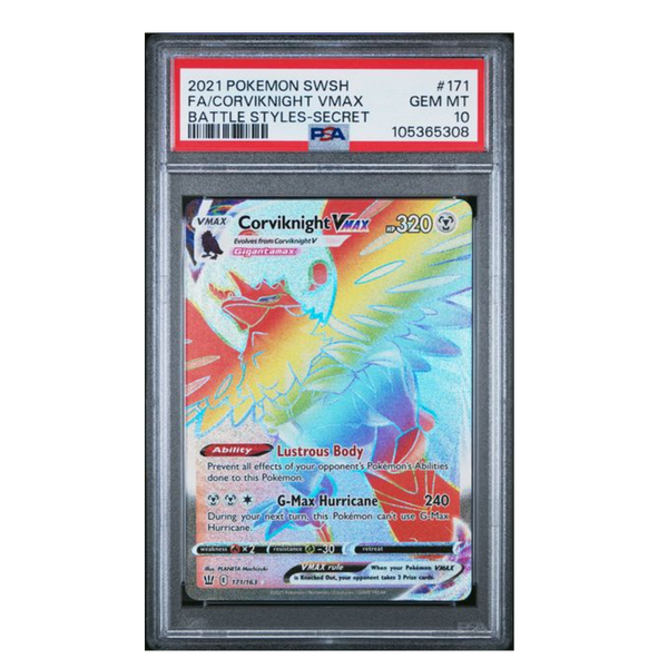 Corviknight VMAX Battle Styles #171 PSA 10