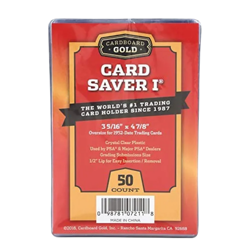 50 Cardboard Gold Card Saver 1 (For All Card Grading Submissions) - Poke-Collect