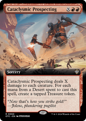 Cataclysmic Prospecting (OTC-060) - Outlaws of Thunder Junction Commander: (Extended Art)
