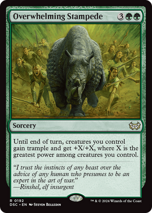 Overwhelming Stampede (DSC-192) - Duskmourn: House of Horror Commander - Poke-Collect