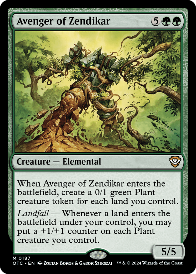 Avenger of Zendikar (OTC-187) - Outlaws of Thunder Junction Commander - Poke-Collect