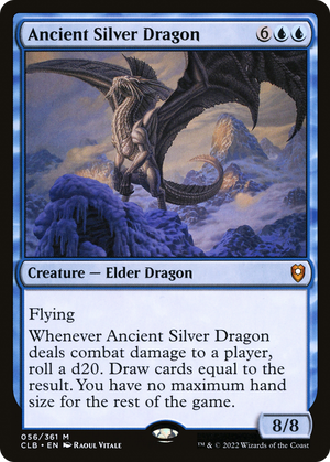 Ancient Silver Dragon (CLB-056) - Commander Legends: Battle for Baldur's Gate Foil - Poke-Collect