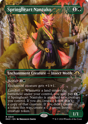 Springheart Nantuko (Borderless) (MH3-341) - Modern Horizons 3 (Borderless) Foil