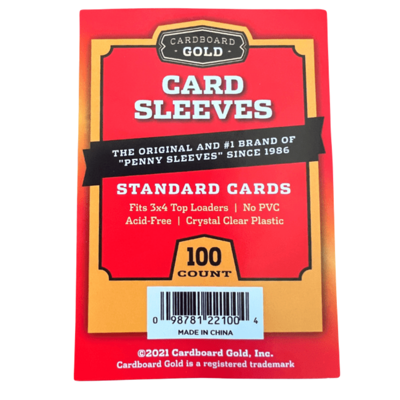 100 Cardboard Gold Standard Card Sleeves DOORBUSTER - Poke-Collect