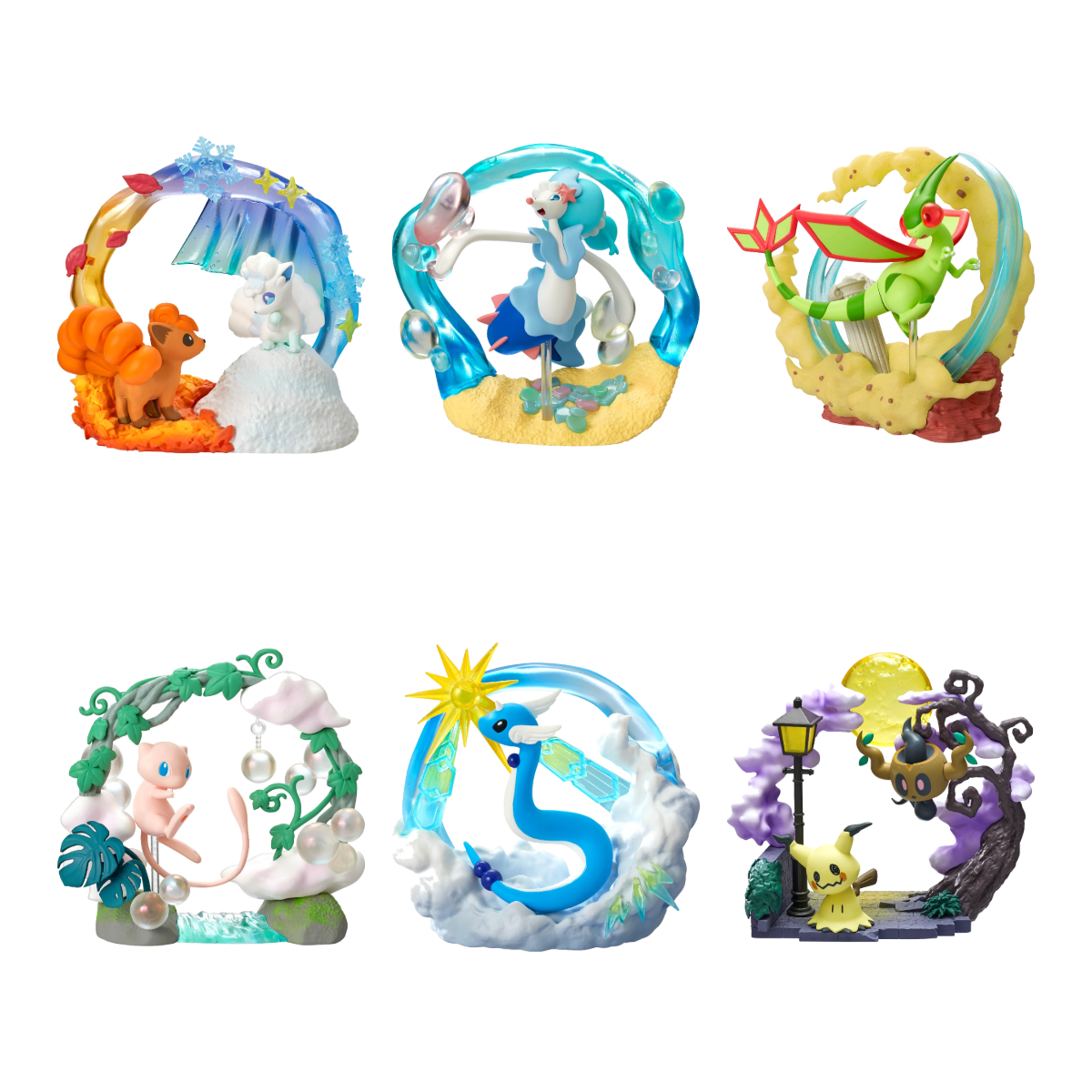 Pokemon Circular Diorama Collection 2 Blind Box - all 6 figures in the set