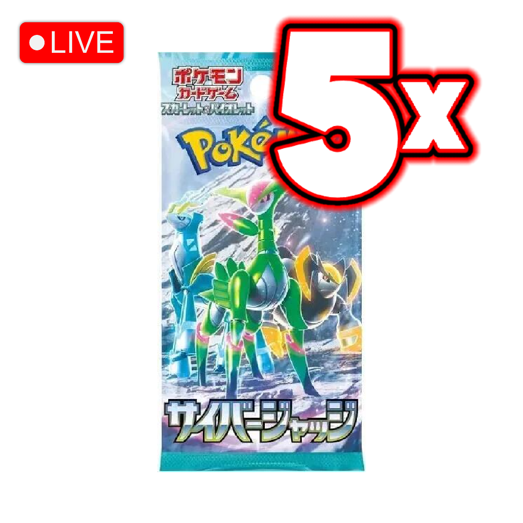 Japanese Cyber Judge 5x Booster Pack Bundle - LIVE BREAK