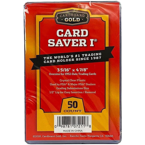 Cardboard Gold Card Saver 1 (50 Count) - Poke-Collect