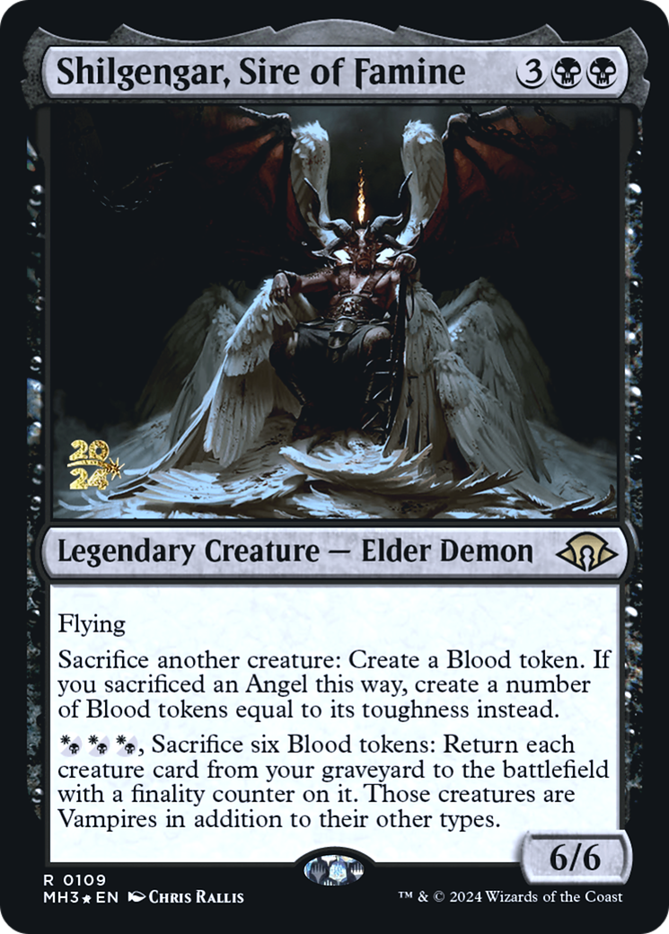 Shilgengar, Sire of Famine (PRE-109) - Modern Horizons 3 Promos Foil