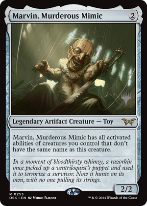 Marvin, Murderous Mimic (PPDSK-253) - Duskmourn: House of Horror Promos - Poke-Collect