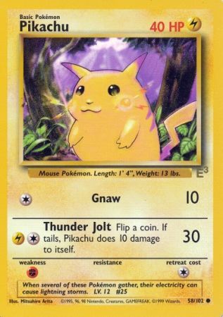 Pikachu (58/102) (E3 Stamped Promo) [Miscellaneous Cards & Products] - Poke-Collect