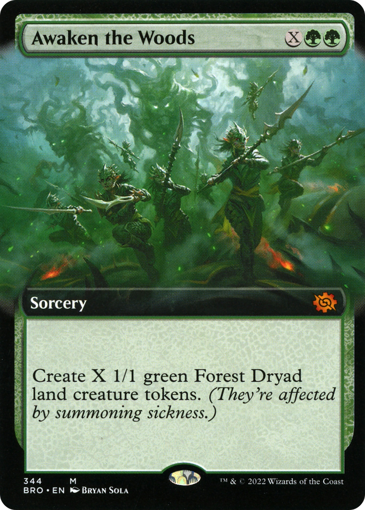 Awaken the Woods (BRO-344) - The Brothers' War: (Extended Art) - Poke-Collect