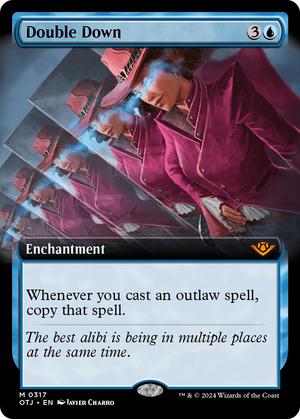 Double Down (OTJ-317) - Outlaws of Thunder Junction: (Extended Art) Foil - Poke-Collect