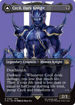 Cecil, Dark Knight // Cecil, Redeemed Paladin (FIN-380) - FINAL FANTASY (Borderless) - Poke-Collect