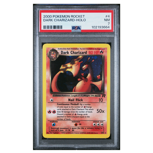 Dark Charizard Holo Team Rocket #4 PSA 7 - Poke-Collect
