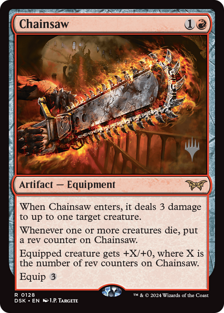 Chainsaw (PPDSK-128) - Duskmourn: House of Horror Promos Foil - Poke-Collect