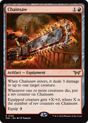 Chainsaw (PPDSK-128) - Duskmourn: House of Horror Promos Foil - Poke-Collect