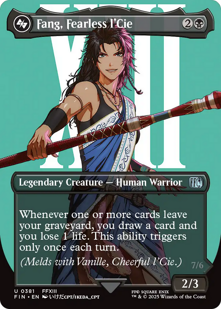 Fang, Fearless l'Cie (FIN-381) - FINAL FANTASY (Borderless) - Poke-Collect