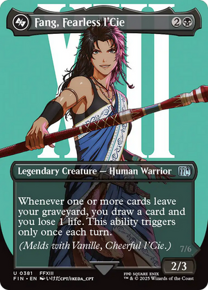 Fang, Fearless l'Cie (FIN-381) - FINAL FANTASY (Borderless)