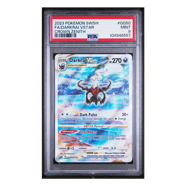 Darkrai VSTAR Gallarian Gallery Crown Zenith #GG50 PSA 9