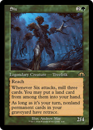 Six (Retro Frame) (MH3-430) - Modern Horizons 3 Foil