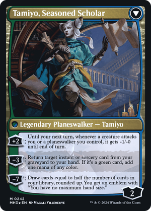Tamiyo, Inquisitive Student // Tamiyo, Seasoned Scholar (PRE-242) - Modern Horizons 3 Promos Foil