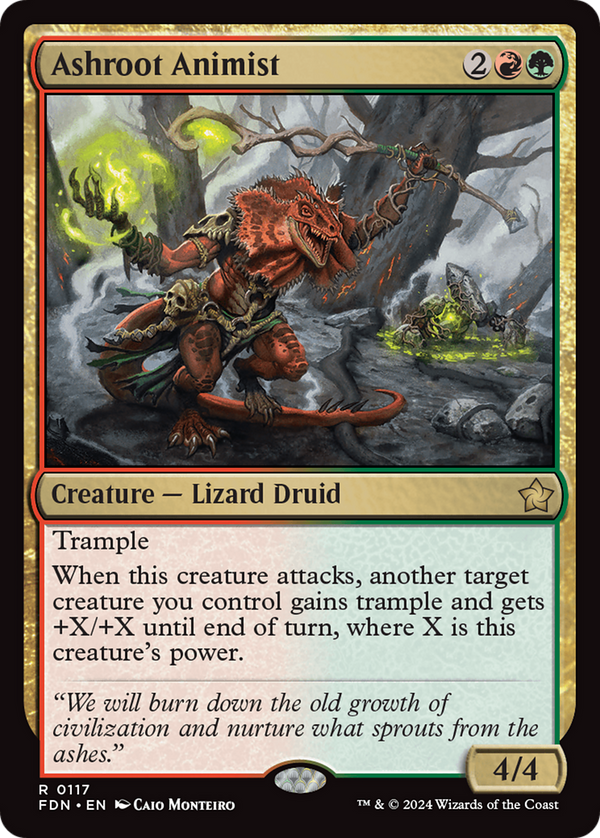Ashroot Animist (FDN-117) - Foundations Foil - Poke-Collect