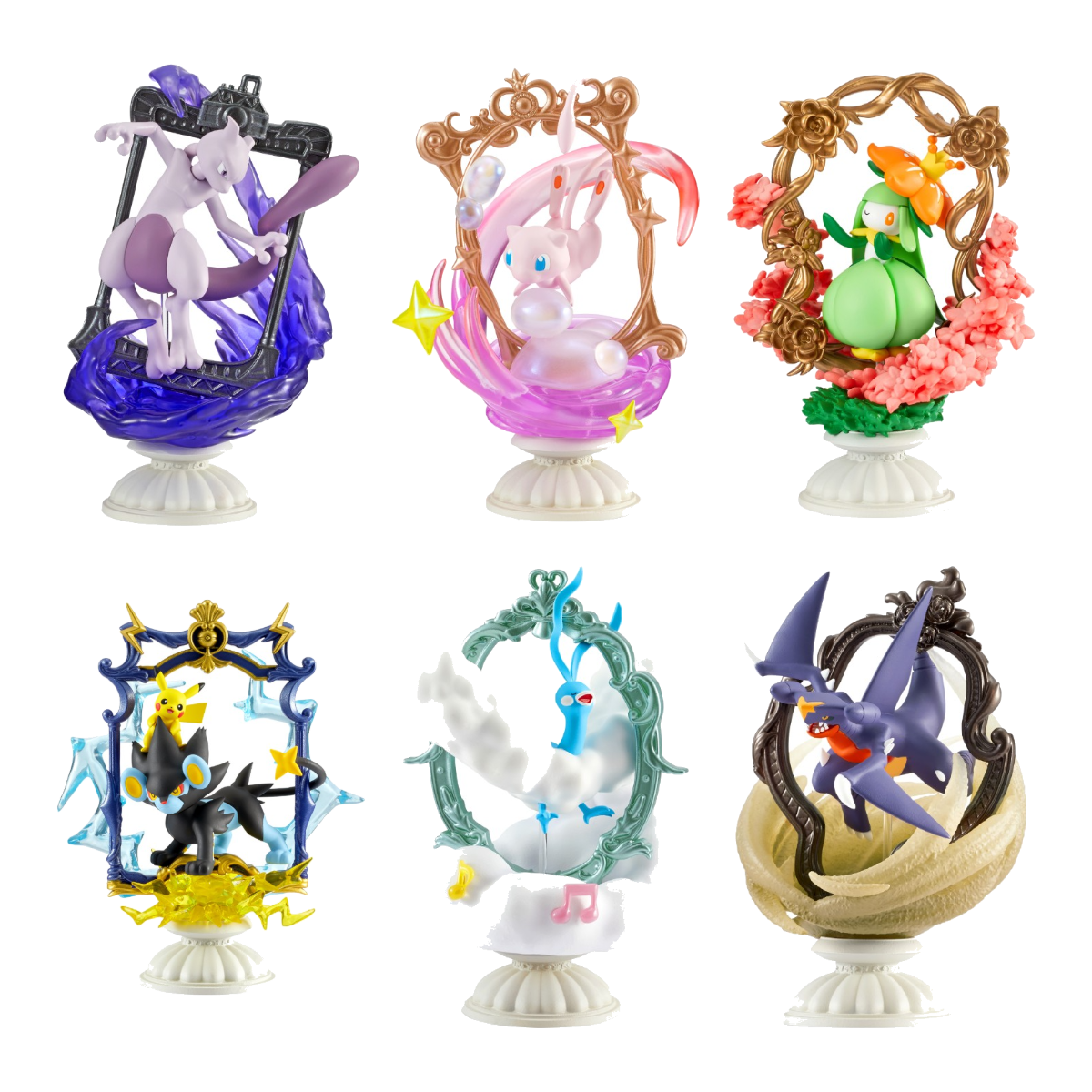 Pokemon Decorative Frame 2 Blind Box - all 6 figures in the set