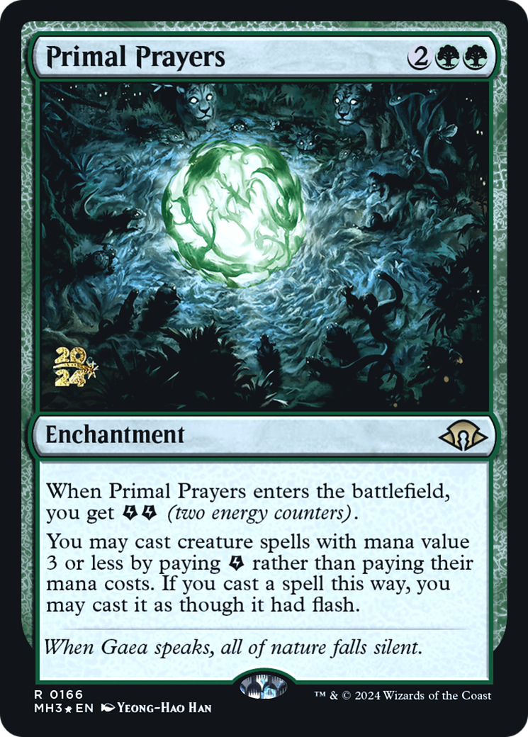 Primal Prayers (PRE-166) - Modern Horizons 3 Promos Foil