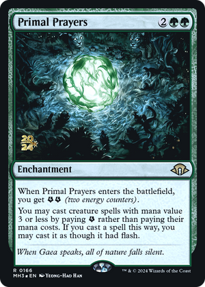 Primal Prayers (PRE-166) - Modern Horizons 3 Promos Foil
