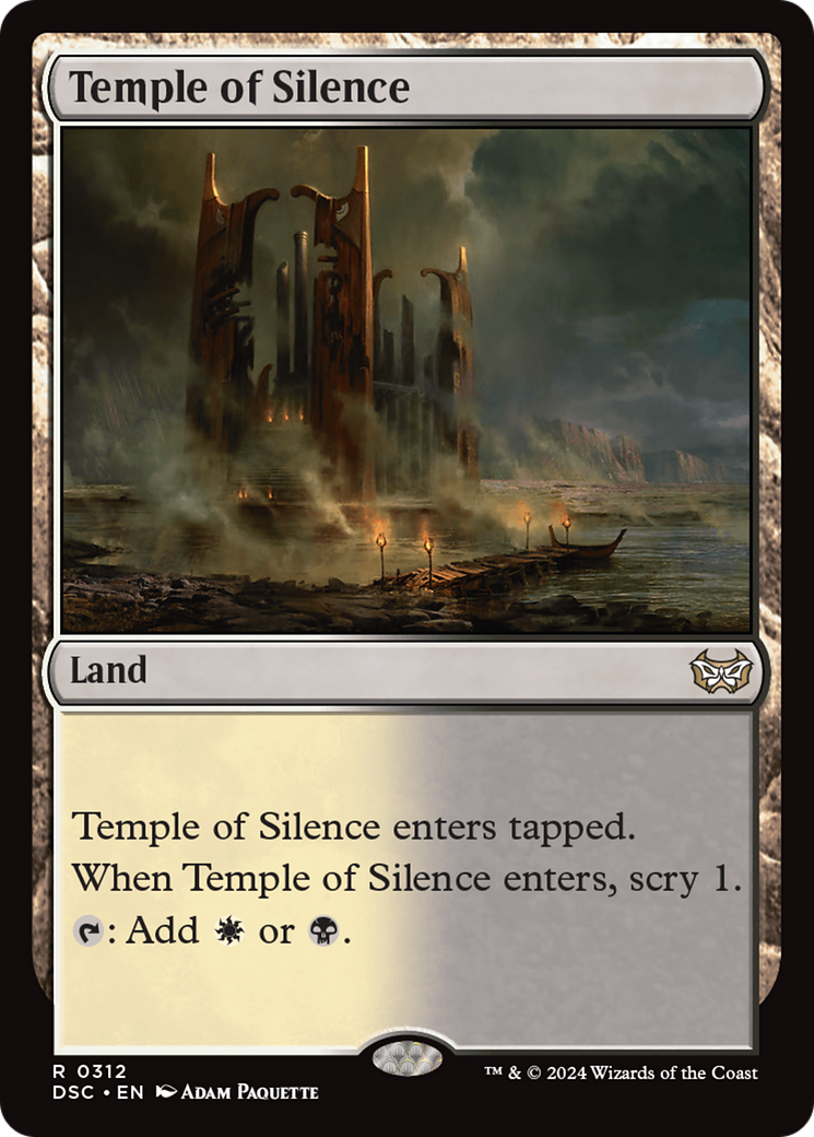 Temple of Silence (DSC-312) - Duskmourn: House of Horror Commander - Poke-Collect