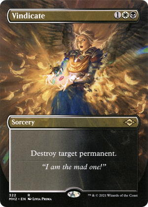 Vindicate (MH2-322) - Modern Horizons 2 (Borderless) Foil