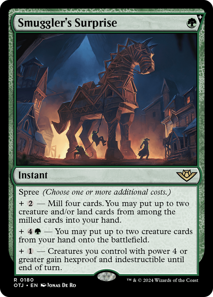 Smuggler's Surprise (OTJ-180) - Outlaws of Thunder Junction: (spree) Foil - Poke-Collect