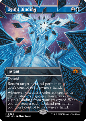 Ugin's Binding (Borderless) (MH3-328) - Modern Horizons 3 (Borderless) Foil