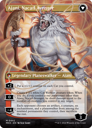 Ajani, Nacatl Pariah (Borderless) (MH3-442) - Modern Horizons 3 (Borderless)