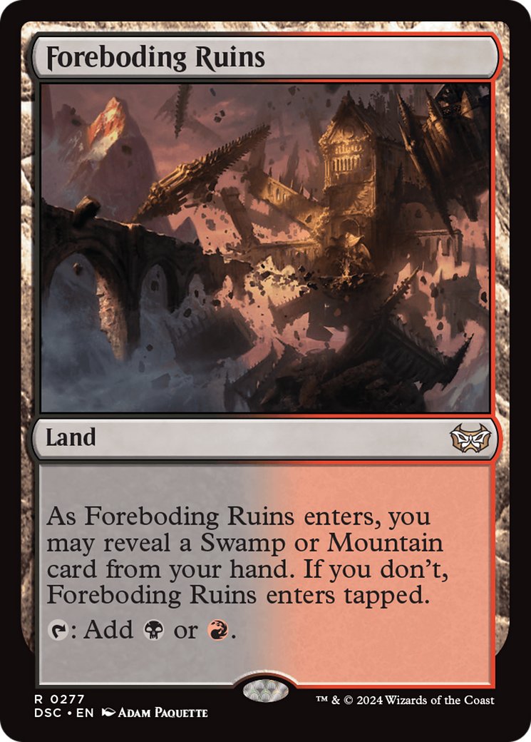 Foreboding Ruins (DSC-277) - Duskmourn: House of Horror Commander - Poke-Collect