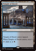 Temple of Deceit (DSC-307) - Duskmourn: House of Horror Commander - Poke-Collect