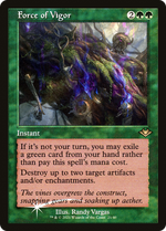 Force of Vigor (MH1-021) - Modern Horizons 1 Timeshifts Etched Foil - Poke-Collect