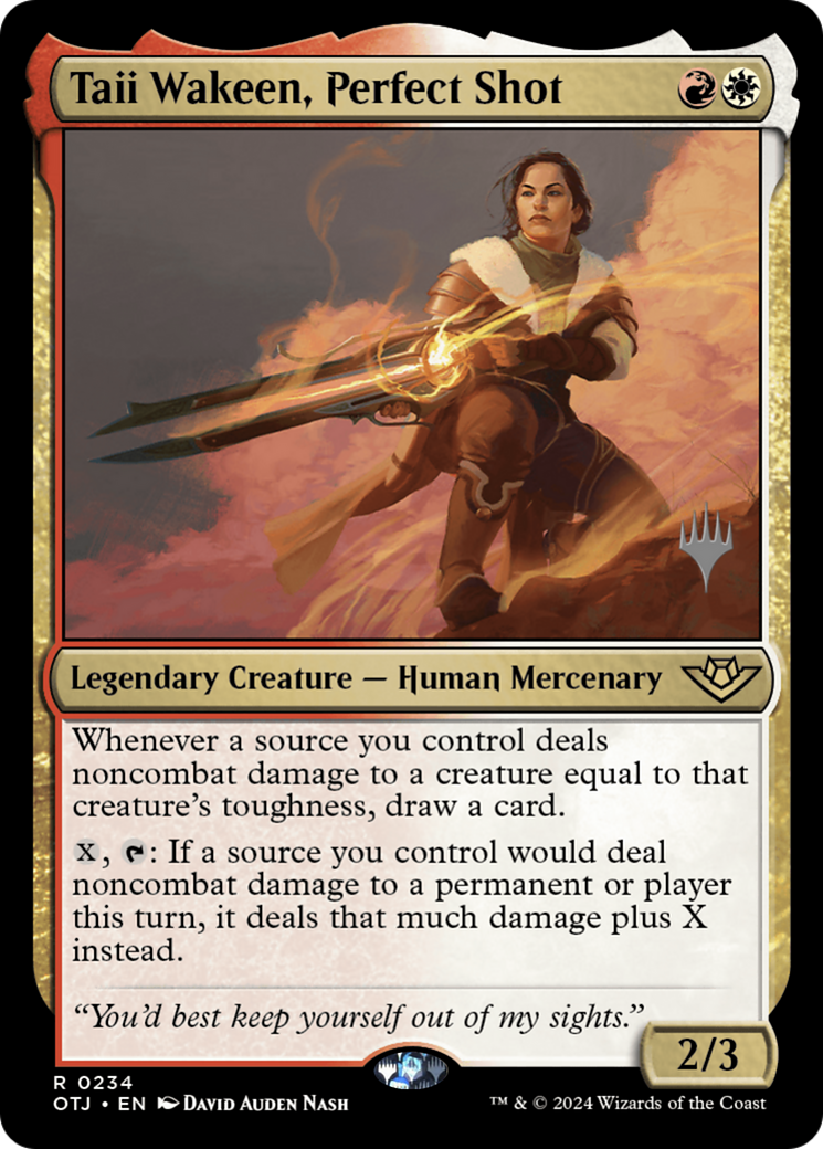 Taii Wakeen, Perfect Shot (PPOTJ-234) - Outlaws of Thunder Junction Promos - Poke-Collect