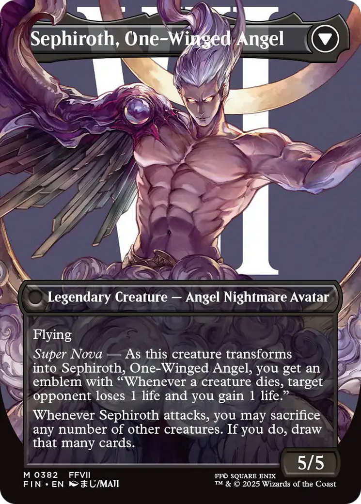 Sephiroth, Fabled SOLDIER // Sephiroth, One-Winged Angel (FIN-382) - FINAL FANTASY (Borderless) - Poke-Collect
