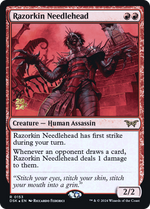 Razorkin Needlehead (PRE-153) - Duskmourn: House of Horror Promos Foil - Poke-Collect