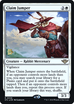 Claim Jumper (PRE-008) - Outlaws of Thunder Junction Promos Foil