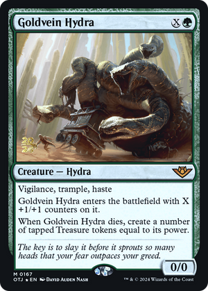 Goldvein Hydra (PRE-167) - Outlaws of Thunder Junction Promos Foil - Poke-Collect