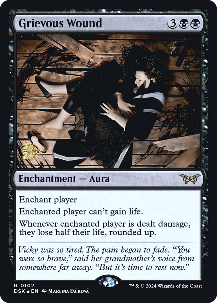Grievous Wound (PRE-102) - Duskmourn: House of Horror Promos Foil - Poke-Collect